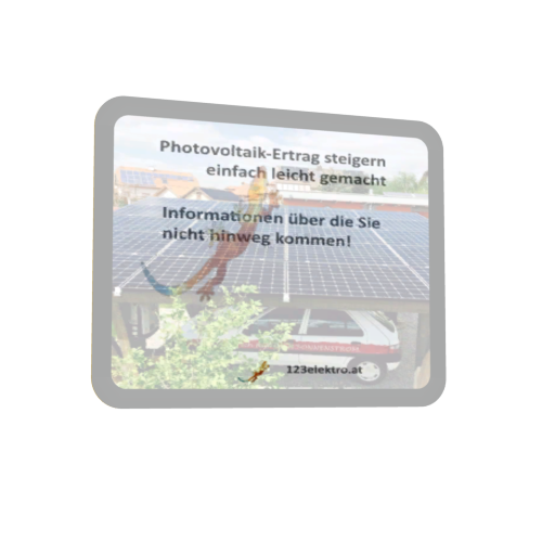 Foto Tablet mit Photovoltaik - Info